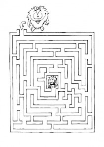Ausmalbilde Labyrinthe-10